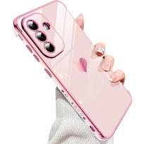Prabangus Blizgus Silikoninis Minkštas dėklas Samsung Galaxy A56 A36 A26 A16 A55 A35 A25 A15 A54 A34 A14 Meilė Saldainių Spalvos Blizgus Galaxy A35 rožinė
