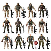 4inch Army Men Special Forces Soldiers Fireman Action Figures Playset Military Modle Playthings Designed For Kid Boys Xmas Gifts