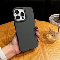 Cortical internal magnetic attraction is suitable for iphone16pro mobile phone case Apple 15pro simple 14 high-end sense 13 liquid leather iphone11 juoda