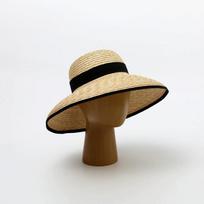 Prancūziškas elegantiškas šiaudinis vasaros skrybėlė moterims kelionėms prie jūros skrybėlė nuo saulės Hepburn stiliaus platus kraštas skrybėlė sombreros para mujer M55-58cm beige