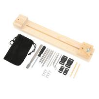 Weaving Wooden Frame Paracord Steel Needle Combination Paracord DIY Bracelet Weaving Tool beige