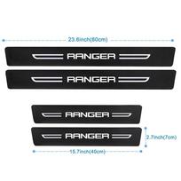 Ford RANGER Logotipui Automobilio Durų Slenksčio Apsauga Nuo Braižymosi Vandeniui Atspari Apsauginė Plėvelė Lipdukai Automobilio Interjero Aksesuarai gray