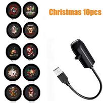 USB Projektorius Mėnulio Lempa Kalėdų Šventės Naktinė Lemputė Besisukantys Vaizdai Sienų Lubų Dekoras Apšvietimas