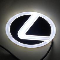 For Lexus car logo LED light 4D illuminated rear tail car logo lightGS300 ES300 ES240 DS350LS270 RX450h CT200h EX250 EC4 10.5cm X 7.5cm balta