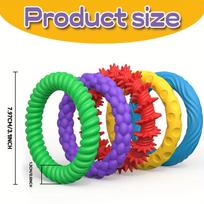 Sensory Bracelet EDC Fidgeting Antistress Anxiety Fidget Ring Anti Stress Relief Toy for Kids Children Autism ADHD Toys New yellow