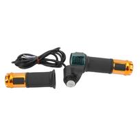 1 Pair Electric Scooters Throttle Grip Speed Controlled Digital Throttle Grip with Lock for Electric Vehicle 12V‑99V gray