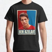 Ben Azelart Merch Tee Tshirt Merch Unisex Short Sleeve Tee Unisex Tops Clothes Causal Female Y2k Tops 4XL gray