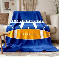Winnipeg Blue Bombers Soft and comfortable flannel Suitable for sofas living rooms outdoor camping travel and also makes a great anniversary gift 150cmx180cm