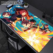 XXL Žaidimų Naujas Didelis Pelės Kilimėlis Academia Deku Anime Mano Herojus Pelės Kilimėlis Guminis Pelės Kilimėlis Biuro Neslystantis Kilimas Pelės Kilimėliai 30x60cm blue