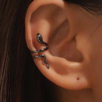 Punk Retro Zodiac Snake Ear Cuff - No Piercing Required brown