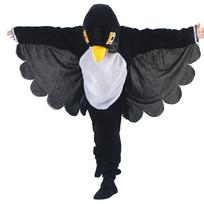 Vaikams Suaugusiems Gyvūnas Paukštis Kėkštas Papūga Kregždė Erelis Genys Cosplay Karnavalinio Kostiumo Kombinezonas Kostiumo Rinkinys Helovinas 130 gray