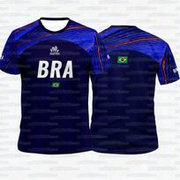 Brazil National Volleyball Team T-shirt 2026 VNL Memorial Short-sleeve Sports Tops FamilyMatching 6XL blue