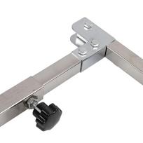 Dog Grooming Table Arm Height Adjustable 35in Foldable Dog Grooming Arm with Clamp and Noose gray