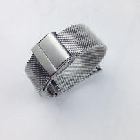 Laikrodžio apyrankė 12mm 14mm 18mm 20mm 22mm 24mm Universali nerūdijančio plieno metalinė laikrodžio apyrankė iškastinė apyrankė Juodojo rožinio aukso sidabro spalvos 14mm sidabras