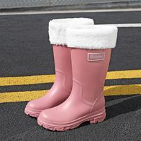 Aukšti moteriški lietaus batai Madingi Vandeniui atsparūs Darbo Sodo Galošai Moteriški Lietaus Batai Lauko Žvejybos Darbo Vandens Batai Wellies 38 white
