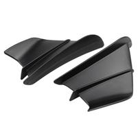 Universalus motociklo sparno aerodinaminis spoilerio sparnas su lipniu motociklo dekoravimo lipduku black