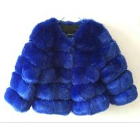 XS-4XL audinės paltai rudens žiemos pūkuotas dirbtinio kailio moteriškas Elegantiškas storas šiltas dirbtinio kailio striukes Moteriškos viršutinės plius dydis M blue