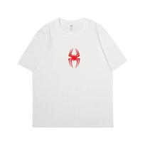 Žmogus-voras Klasikinis raudonas voro logotipas, Oversize grafinis marškinėlis, Laisvalaikio superherojų gatvės stiliaus marškinėlis, Unisex laisvalaikio viršus S