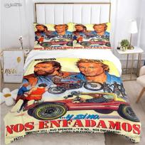 3D Printed Film Bud Spencer Terence Hil Beding Set Tens Soft with Soft Fabric Duvet Covers Pilowcases for Tens Single Double Quen King 150*200cm Double
