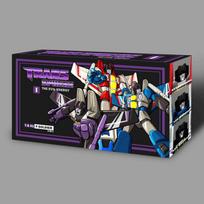 3 vnt./dėžutėje Transformuojamas robotas žaislas G1 animacinis filmas Skraidanti komanda Starscream Skywarp Thundercracker figūrėlė modelis Mažo mastelio lėktuvas blue
