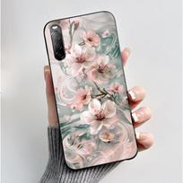 Dėklas Sony Xperia 10 II / 10 III telefonui Estetiškas Madingas Mielas Katė Astronautas Juodas Silikoninis Minkštas Atsparus Smūgiams Galinis Dangtelis Sony Xperia 10 II