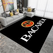 Bacardi Rumo Plotas Kilimas Dideli Kilimai Kilimai Svetainei Miegamajam Lovos Šonui Vaikų Kambario Dekoras, Virtuvės Vonios Kambario Neslystantis Kilimėlis Dovana 40x60cm gray