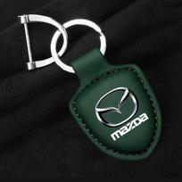 AAEY1 Odinė automobilio raktų pakabukas Skydo tipo raktų pakabukas Mazda M3 M6 MP Skyactiv Axela Atenza Biante BT-50 CX-30 Automobilio priedai black