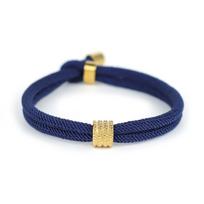 Unikali String Apyrankė Vyrams Nerūdijančio Plieno Sagtis Pakabukas A Klasės 4mm Milano Gijų Audinio Apyrankė Pulseria Homme Adjustable tamsiai mėlyna