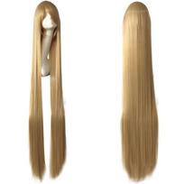 Unisex 150cm Ilgio Tiesūs Anime Spalvos Cosplay Perukas beige