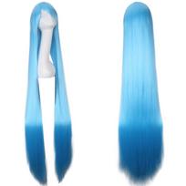 Unisex 150cm Ilgio Tiesūs Anime Spalvos Cosplay Perukas white