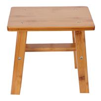 Multipurpose Small Bamboo Stool Low Stool Children Bench for Home Living Room SuppliesS Rectangle brown