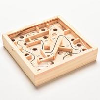 1 Pcs Classic Labyrinth Board Balance Board Game Education Learning Puzzle Toy beige