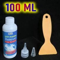 Dtf Pašalinimo Skystis Tekstilės Vinilo Valiklis Drabužiams Dtf Dažų Audinys Marškinėliai Vinilo Klijai Pašalinantis Tirpalas Dažų Valiklis Skystis 100ML with full kit