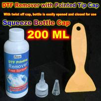 Dtf Pašalinimo Skystis Tekstilės Vinilo Valiklis Drabužiams Dtf Dažų Audinys Marškinėliai Vinilo Klijai Pašalinantis Tirpalas Dažų Valiklis Skystis 200ML with full kit