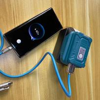 Power Bank Converter Mt lizdas skirtas Makita 18V su dvigubu USB baterijos adapteriu Greito įkrovimo ličio baterijos įrankiai Onesize