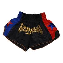 Anotherboxer Unisex Muay Thai bokso šortai kvėpuojantys MMA kikbokso kovoms S juoda
