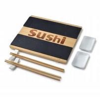 Mondex Sushi rinkinys 2 asmenims: medinė ir akmens plokštės