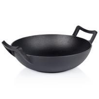 Ketaus wok keptuvė Vilde Cast Line 32 cm juoda Orion