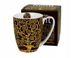 Porcelianinis puodelis "gyvybės medis" Klimt, 350 ml, dovanų dėžutė