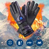 7.4 Heated Gloves 3 Heat Settings Hand Warmer Rechargeable Battery for Outdoor Hunting Ski 4000mAh orange