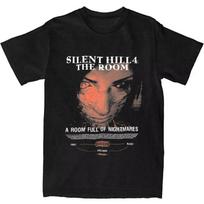 Silent Hill 4 V T-Shirts Couple Horror Video Games Vintage Cotton T-Shirts Summer O-Neck Fashion Tee Shirt Logo Oversized Top... 4XL įvairiaspalvis