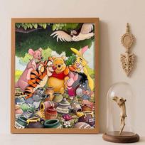 Disney Winnie Pooh Diamond Painting 5D Handmade DIY Gift Diamond Painting Set Art Home Decor Round 20x30cm