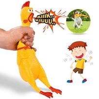 Screaming Chicken Squeeze Sound Toy Pets Dog Toys Product Shrilling Decompression Tool Squeak Vent chicken Chicken Interesting 31CM beige