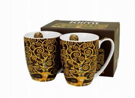 Duo "gyvybės medis" rudos kubilių pora, 360 ml