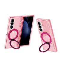 Suitable for the new Samsung Z Fold8 Ultra Magnetic Phone Case Terminator 360 Rotary Folding Stand Case Galaxy Z Fold8 pink
