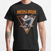 Gray Fox Option C Metal gear solid snake cyborg ninja MGS video games T Shirt Tactical espionage action tee large size tops XXXL brown