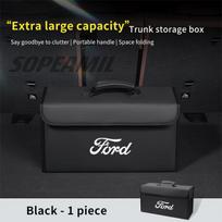 Automobilio bagažinės laikymo dėžė Ford Mondeo Fiesta Focus EDGE Explorer Fusion Kuga Mustang Ecosport Puma sulankstoma tvarkymo krepšys black
