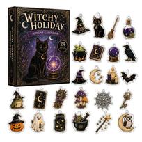 Halloween Countdown Calendar Mystery Box one size black
