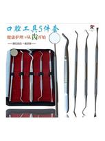 Professional Oral Care Stainless Steel Mouth Mirror Tartar Remover Set For Fresh Breath gray