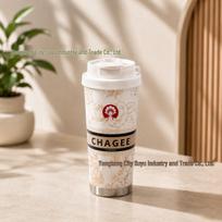 Lily High-Quality 316 Stainless Steel Insulated Coffee Cup with Strap, Gift Box, and Straw 500ml juoda